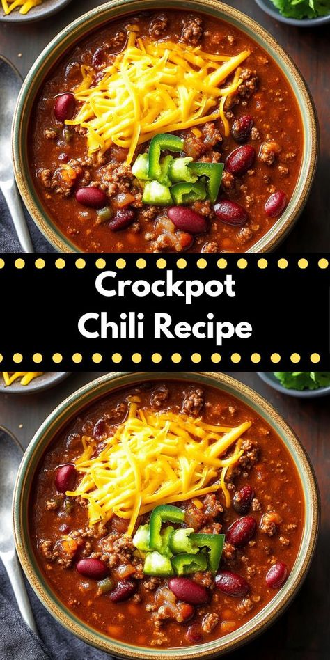 Craving chili meals? This Crockpot Chili Recipe is a must-try! Perfect for crockpot recipes and dinner recipes for family, it's one of the best dinner ideas easy to prepare and enjoy. Broccoli Pasta Recipes, Easy Broccoli Pasta, Chili Meals, Flavorful Chili Recipe, Simple Tasty Meals, Chicken And Rice Casseroles, Slow Cook Meals, Easy Chili Recipes, Best Slow Cooker Chili