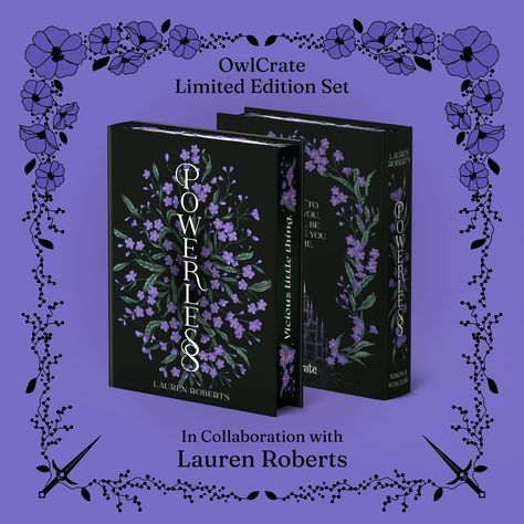 Hey Book Owls, we are so excited to announce our OwlCrate Limited Edition ✨POWERLESS SET✨ in collaboration with @laurenrobertslibrary⁠ ⁠ This set will include books 1 and 2 in the series (Powerless & Reckless), as well as the novella (Powerful). Please note the Powerful novella will be a smaller sizing to Powerless & Reckless.⁠ ⁠ Our Limited Edition ✨POWERLESS SET✨ will feature: ⁠ 💜 Exclusive redesigned covers illustrated by @julie.reinhart_ ⁠ 💙 Reversible dust jackets by @giannyfili⁠ ❤️ Har... Book Corner Ideas Bedroom, Cose Aesthetic, Pretty Books, Corner Ideas, Books Design, Lauren Roberts, Book Corner, Book Cover Illustration, Academia Fashion