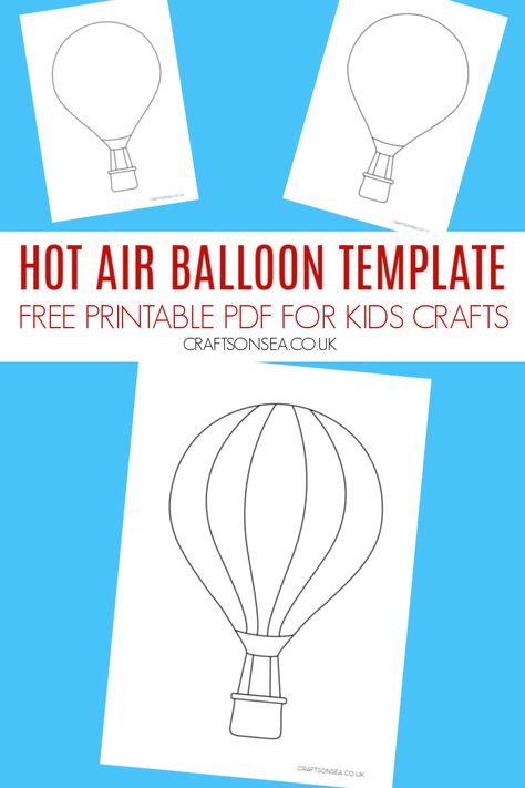 Hot Air Balloon Template: FREE Printable PDF Hot Air Balloon Pattern Templates, Paper Hot Air Balloon Template, Hot Air Balloon Colouring Page, Hot Air Balloon Decorations Classroom, Dr Seuss Hot Air Balloon Craft, Hot Air Balloon Printable Free Templates, Printable Hot Air Balloon Template, Hot Air Balloon Art For Kids, Hot Air Balloon Craft Preschool