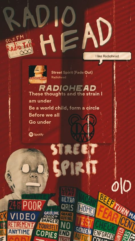 Radiohead Wallpaper Desktop, Radiohead Lockscreen, Radiohead Street Spirit, Radiohead Aesthetic, Radiohead Wallpaper, Radiohead Poster, Radiohead Songs, Hail To The Thief, Light Grunge