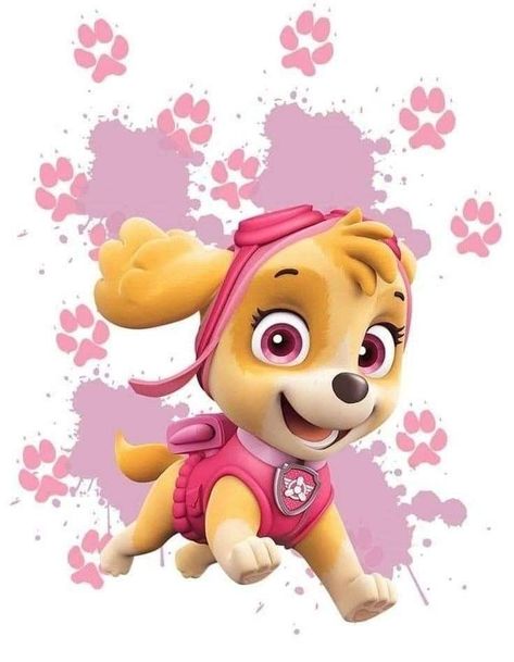 Skye Paw Patrol Cake, Paw Patrol Skye Birthday, Sky Paw Patrol, Imprimibles Paw Patrol, Disney Silhouette Art, Paw Patrol Skye, Everest Paw Patrol, Paw Patrol Girl, Skye Paw