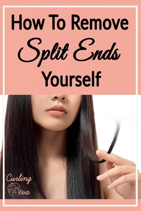 Split ends occur as a sign of damaged hair which may be as a result of too much use of hair chemicals, bad diet, poor hair hygiene or wrong hair combing style. Here's how to remove split ends yourself. #hair #splitends Split Ends Trimming, Cut Split Ends, Fix Split Ends, Split End Trimmer, Hair Hygiene, Split Ends Repair, Stop Hair Breakage, Split Ends Hair, Concealer Contour