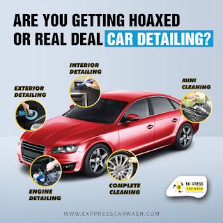 Car Wash & Detailing Services: Exppress Car Wash: Are you getting hoaxed or real deal car detailing? Car Wash Posters, Aesthetic Tips, Windshield Repair, Headlight Restoration, Clean Car, Automotive Care, Auto Detailing, Car Polish, Car Aesthetic