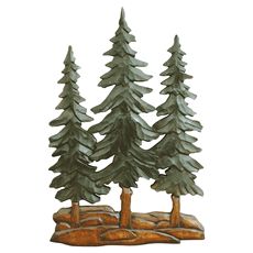 Pine Trees Wood Carving Wall Art Wood Carving Wall Art, Tree Borders, Pine Tree Art, Santa Carving, Black Forest Decor, Relief Carving, Carved Wood Wall Art, Forest Decor, Tree Carving