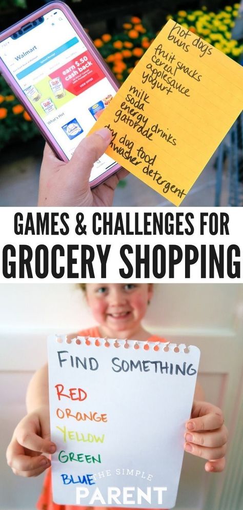 Making Errands Fun and Educational with Kids.  Grocery shopping games are our favorite tips for taking your kids to the grocery store! Challenge them with scavenger hunts, a timer, and more easy ideas! Challenge yourself as an adult too with these ideas and save money while doing it by using the free Ibotta app!  These are a big help for moms and fun for kids! #Ad #Ibottapartner #groceryshopping #Withkids #shoppinggames #forkids #parentingtips Shopping Games For Kids, Letter Practice, Shopping Games, Counting Games, Store Snacks, Math Challenge, Being A Parent, Fun Games For Kids, Scavenger Hunts