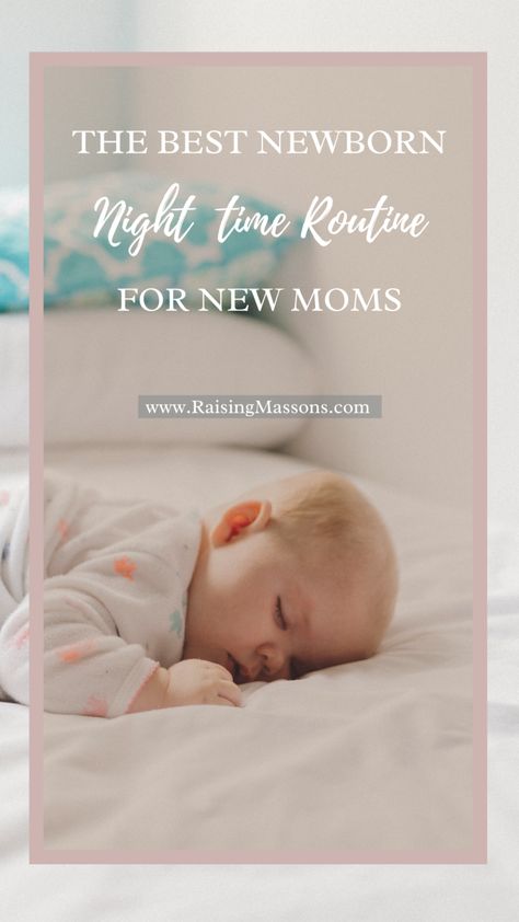 Newborn Night Routine For New Moms! I'm going to be honest, when I had my first baby I didn't know what a good routine looked like, much less how to even start one and if it would actually work. Through a lot of trial and error I finally found a perfect night time routine that worked the best for us!... #motherhood #newbornnightroutine #newbornnighttimeroutine Infant Night Time Routine, Newborn Nighttime Routine, Routine For Newborn, Montessori Newborn, Toddler Bedtime Routine, A Good Routine, Toddler Bedtime, Mom Routine, Baby Routine