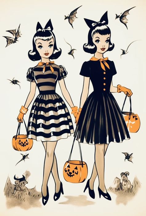 Spooky Dooky, Vintage Halloween Art, Halloween Illustration, Halloween Tattoos, Halloween Images, Fall Halloween Decor, Halloween Inspiration, Halloween Deco, Retro Halloween