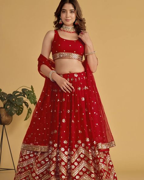 👉Red Color Georgette Fabric Lehenga 👉For More Details WhatsApp : +919978885114 👉www.fabdealvilla.com 👉COD Available 👉Free Shipping 👉Wholesale Rate 👉Quality Guaranteed Sequence Lehenga, Red Lehenga Choli, Lehenga Choli Designs, Bridesmaid Lehenga, Lehenga Red, Party Wear Lehenga Choli, Anamika Khanna, Diana Penty, Lehenga Skirt