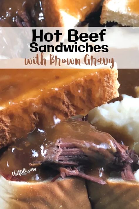 Hot Beef Sandwiches Crockpot Gravy, Roast Beef And Gravy Sandwich, Hot Beef Sandwich, Hot Beef Sandwiches With Gravy, Hot Roast Beef Sandwich With Gravy Crock Pot, Hot Roast Beef Sandwich With Gravy, Hamburger Gravy On Toast, Hot Toast Beef Sandwich, The Hot Brown Sandwich