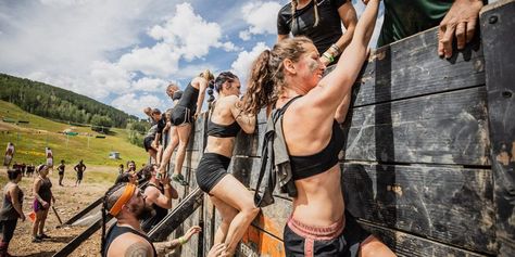 Tough Mudder Obstacles: What They Are & How to Train | Openfit Tough Mudder Obstacles, Spartan Challenge, Eco Village Community, Hamstring Exercises, Obstacle Race, Hamstring Workout, Mud Run, Tough Mudder, Climbing Gym