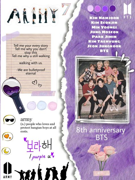 BTS 8th anniversary 💜 Bts 11th Anniversary Edit Pic, Bts 11th Anniversary, Bts Anniversary Edit, Suga Anime, Bts Anniversary, Iphone Wallpaper World, Happy 11th Anniversary, Bts Tickets, Happy Aniversary