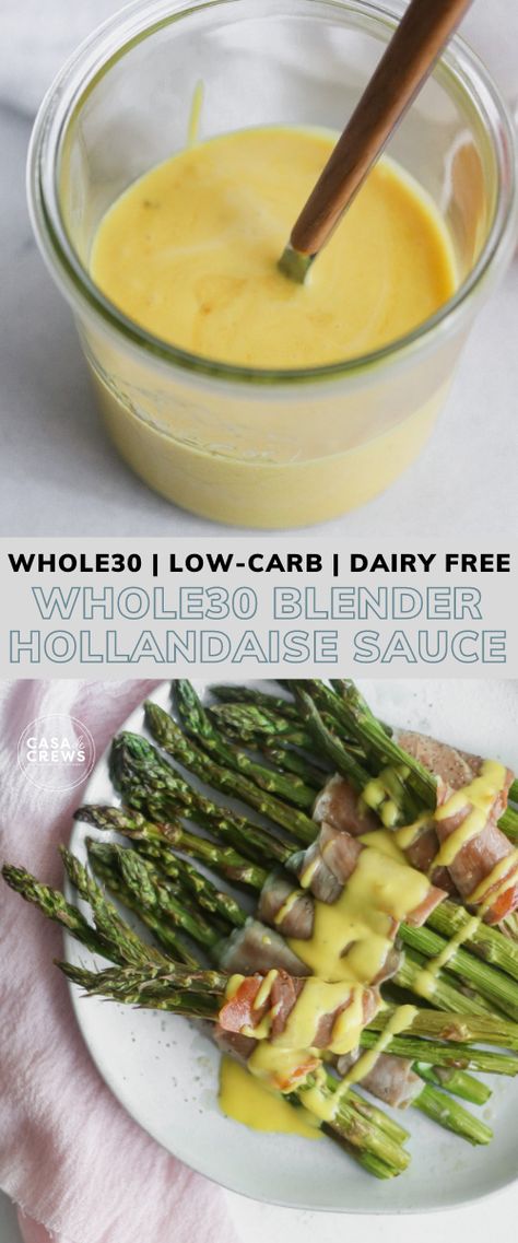 Paleo Hollandaise Sauce, Blender Hollandaise Sauce, Vegan Hollandaise Sauce, Hollandaise Sauce Recipe, Blender Hollandaise, Easy Hollandaise Sauce, Best Sauce Recipe, Recipe For Hollandaise Sauce, Vegan Paleo Recipes