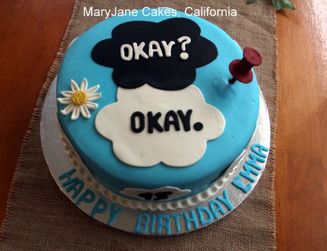 John Green Birthday Cake by MaryJane Cakes , California . TFiOS , Paper Towns , Looking for Alaska , The Fault in Our Stars , Fan Girl , Fangirl Alaska Party, Alaska Cake, Green Birthday Cakes, Paper Towns, Looking For Alaska, Star Party, Cake Images, John Green, Dessert Decoration