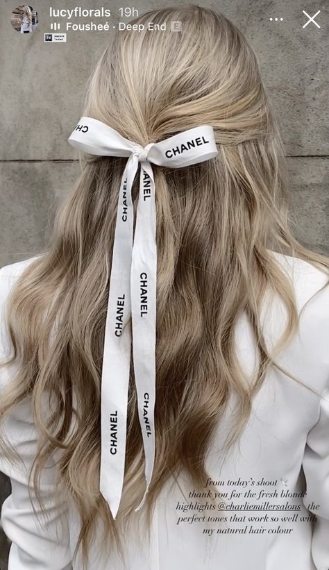 Aesthetic Ribbon, Preppy Hairstyles, Summer Blonde, Tutorial Ideas, Rich Girl Aesthetic, Trendy Hairstyle, Ribbon Hairstyle, Blonde Hair Looks, Hairstyle Tutorial