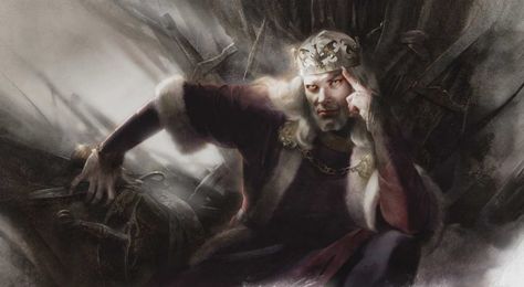 Mad King Aerys Daena Targaryen, Casterly Rock, Eddard Stark, Hand Of The King, Targaryen Art, Asoiaf Art, King's Landing, Iron Throne, Paintings And Drawings