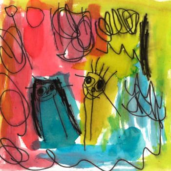 Children's Art Childhood Art, Children's Drawing, Childrens Drawings, Child Art, Arts Ed, Kids Drawings, Expressive Art, Children's Art, Process Art