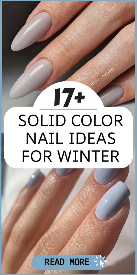 Enhance your winter look with a selection of solid color nail inspirations ideal for the cold season. Embrace warmth and elegance by opting for deep hues such as burgundy, emerald green, or navy blue to achieve a chic and sophisticated manicure that perfectly matches your winter outfits. Create a stylish accessory for snowy days and frosty evenings with these versatile solid color nail ideas that exude charm and coziness. Almond Shape Nail Colors, New Year Nail Color Ideas, Feminine Nail Colors, Jelly Nail Polish Colors, Nail Color Winter 2024, Nail Color For Pale Hands, Nail Ideas For Pale Skin, Trendy Nail Colours, Opulent Nails