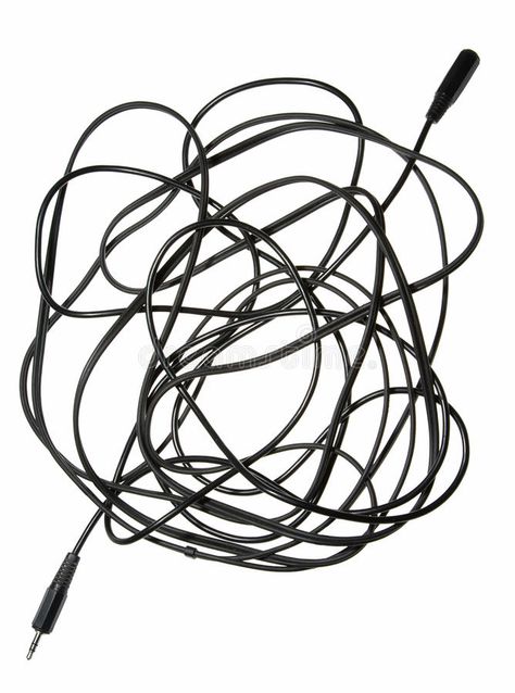 Bundle of cables and jack plug isolated on white. Tangled wires as connection an , #Affiliate, #plug, #isolated, #jack, #Bundle, #cables #ad Noodle Illustration, Kong Art, Tangled Wires, Hong Kong Art, Graphic Design Assets, Wire Drawing, White Stock, Chronic Fatigue, Design Assets