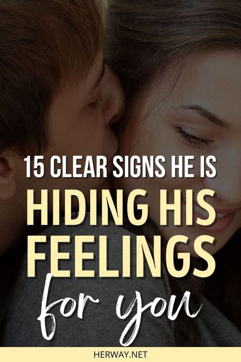 Looking for signs he is hiding his feelings for you? If your guy acts like this, then you know he's TOTALLY into you but is hiding it. How To Hide Your Feelings, Signs He’s Not Into You, Signs Hes Not Into You Anymore, Signs He Likes You But Is Hiding It, When He Leaves You On Delivered, When He Looks At You, Signs Hes Into You, Signs Guys Like You, Signs He Loves You