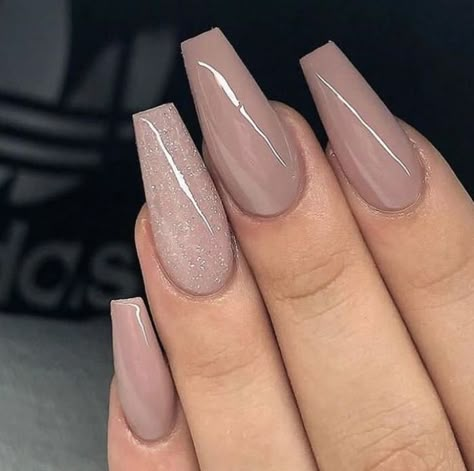 Mauve Nails, Coffin Nails Long, Ballerina Nails, Acrylic Nails Coffin Short, Neutral Nails, Prom Nails, Coffin Nails Designs, Chic Nails, Fancy Nails