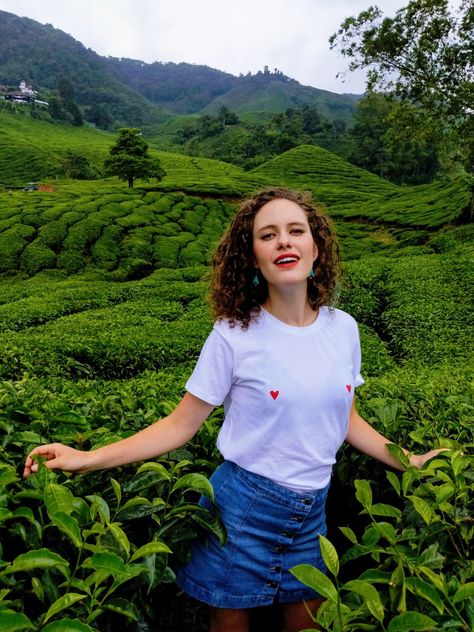 Cameron Highlands Ootd, Tea Estate Photography Pose, Ooty Botanical Garden Photography, Wayanad Outfit Ideas, Ootd Cameron Highland, Cameron Highlands Outfit, Wayanad Photography, Cameron Highlands Aesthetic, Munnar Photography Poses