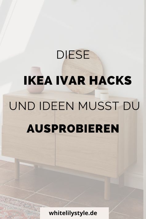 Ikea Ivar Sideboard Hack, Ivar Ikea Hack, Ivar Regal, Ikea Ivar Hack, Ikea Ivar, Ikea Diy, Ikea Hack, Diy Hacks, Sideboard