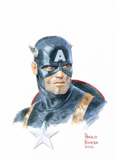 Paolo Rivera, Superhero Captain America, Captain America Art, Captain America And Bucky, Marvel Captain America, Jack Kirby, Marvel Comics Art, Comic Book Artists, Superhero Art