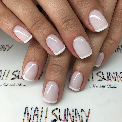 French Manicure Acrylic Nails, Do It Yourself Nails, Pink French Manicure, Gel Nails French, French Pedicure, Manicure Colors, French Tip Nail Designs, Manicure Tips, French Nail Designs