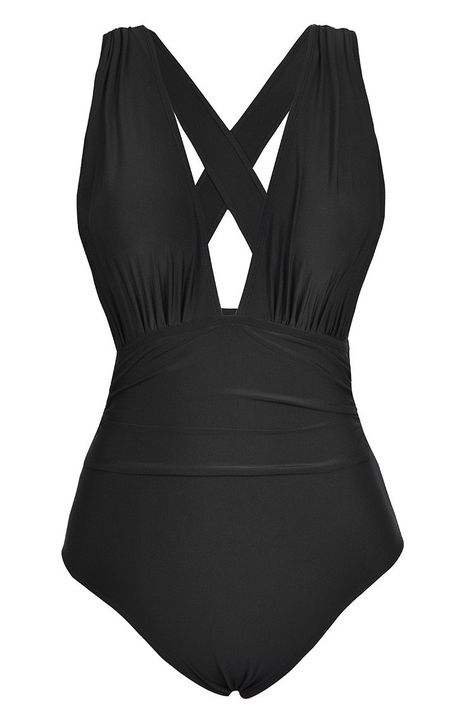 Cupshe Deep Feelings Cross One-piece Swimsuit Curvy Clothes, Mommy Time, Beach Attire, Style Hijab, Beachwear Fashion, Island Holiday, Swimming Suit, Outfit Trends, Swim Suits