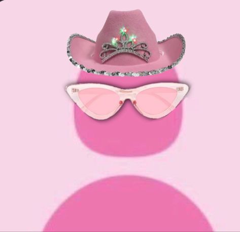 Hat With Glasses, Default Pfp, Picture Pink, Pink Cowboy Hat, Pink Cowboy, Cowboy Hat, Profile Picture, Cowboy, Pink