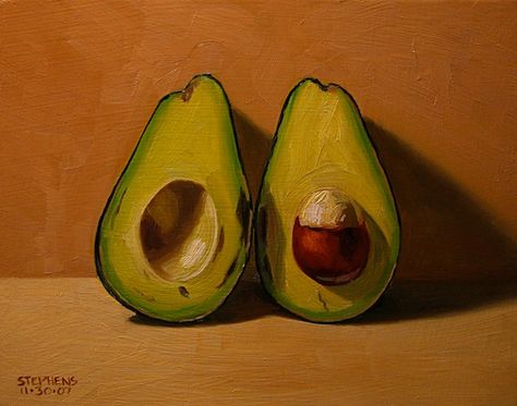 Fresh Apartment, Cut Avocado, Avocado Painting, How To Cut Avocado, Making Food, Health Psychology, Ripe Avocado, The Pit, Avocado Green