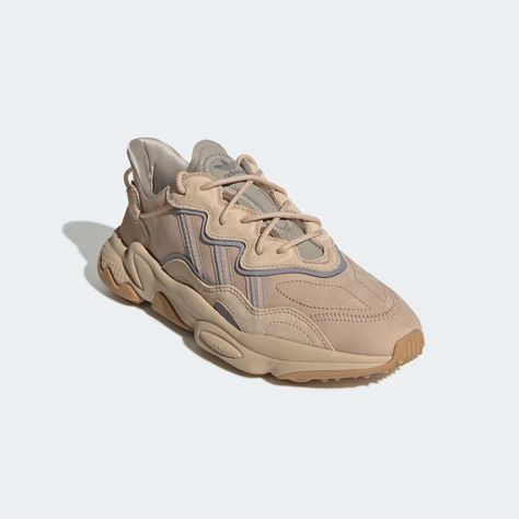 OZWEEGO Shoes St Pale Nude / Light Brown / Solar Red EE6462 Ozweego Outfit Women, Ozweego Adidas, Adidas Originals Ozweego, 00s Style, Adidas Ozweego, Beige Outfit, Shoes Stand, Hype Shoes, Beige Shoes