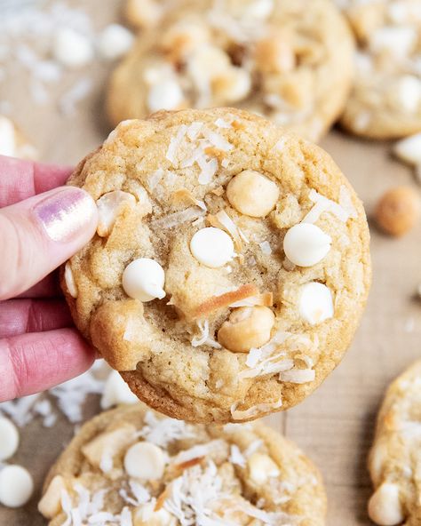 White Chocolate Coconut Macadamia Nut Cookies - Best Christmas Desserts Coconut Macadamia Nut Cookies, White Chocolate Macadamia Nut Coconut Cookies, White Choc Macadamia Nut Cookies, Macadamia Nut White Chocolate Cookies, White Chocolate And Macadamia Cookies, Bakery Style White Chocolate Macadamia Nut Cookies, White Chocolate Macadamia Cookies, White Chocolate Macadamia Nut Cookies, Macadamia Cookies