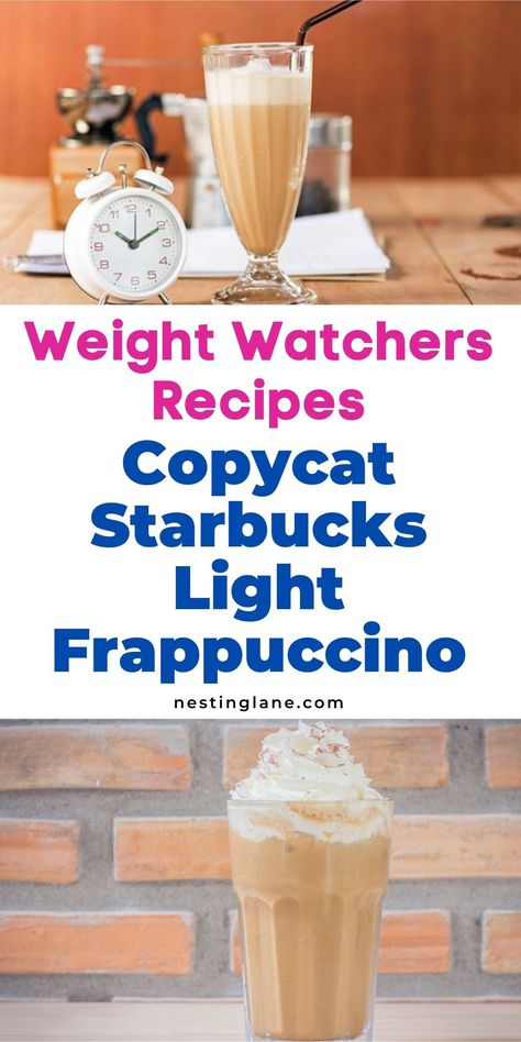 Weight Watcher Coffee Drinks, Low Calorie Iced Coffee At Home, Sugar Free Frappuccino Recipe, Paleo Beverages, Starbucks Frappuccino Recipe, Frappuccino Starbucks, Starbucks Vanilla, Healthy Starbucks Drinks, Frappuccino Recipe