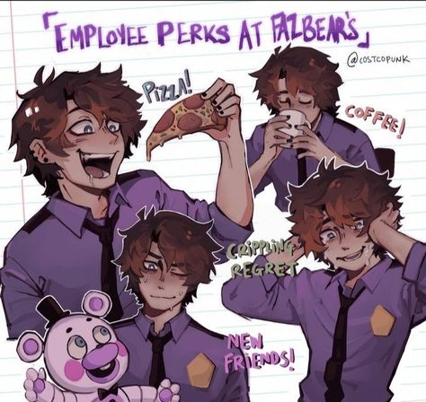 fnaf Michael Afton, Animatronic Fnaf, Fnaf 1, Fnaf Movie, Fnaf Comics, Fnaf Memes, William Afton, Fnaf Funny, Fnaf Characters