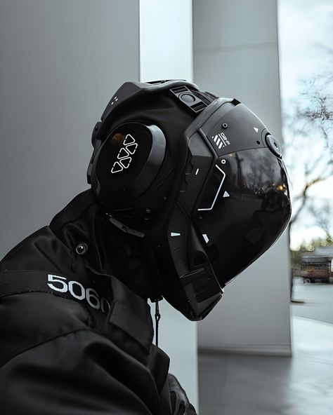 Machine 56 Helmet, Techwear Helmet, Scifi Helmet, Tech Mask, Sci Fi Helmet, Techwear Mask, Cyberpunk Tech, Sci-fi Helmet, Cyberpunk Mask