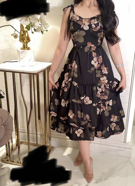 Short Frocks For Women Fashion Outfits, Floral Frock Designs, Short Frock Fashion Style, Frocks With Sarees, Latest One Piece Dress Western, Cute Frocks For Women, Short Frock Designs For Women, Floral Frocks For Women, Short Frocks Designs