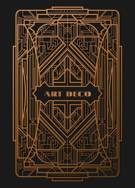 Gatsby Design, Deco Typography, Elegant Graphic Design, Art Deco Typography, Illustration Design Poster, New Year Concert, Graphisme Design, Gatsby Art, Yearbook Themes