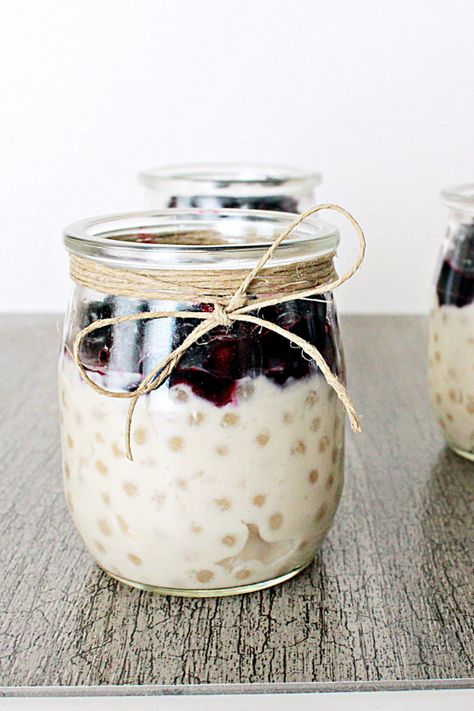 Skip the Minute Tapioca, this easy Instant Pot Tapioca Pudding recipe walks you through how to make tapioca pudding in your pressure cooker from pearls. It features almond milk, coconut milk, and maple syrup for a dairy free, refined sugar free, paleo, vegan, and clean eating treat! | cravethegood.com #cravethegood #instantpottapioca #paleoinstantpot #veganinstantpot Paleo Tapioca Pudding, Instant Pot Tapioca, Chemo Food, Tapioca Pudding Recipe, Minute Tapioca, Tapioca Recipes, Cows Milk, Dairy Free Recipes Dinner, Tapioca Pudding