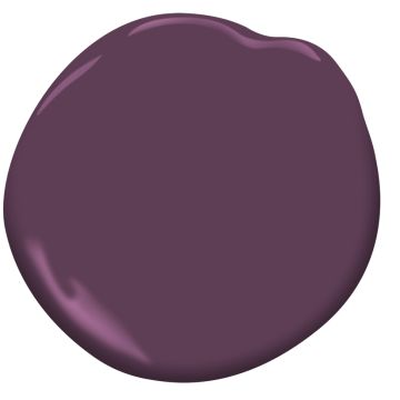 Aubergine Paint Color, Benjamin Moore Purple, Autumn Purple, Small Bathroom Paint, Purple Paint Colors, Paint Color Combos, Benjamin Moore Gray, Small Bathroom Colors, Home Paint Color