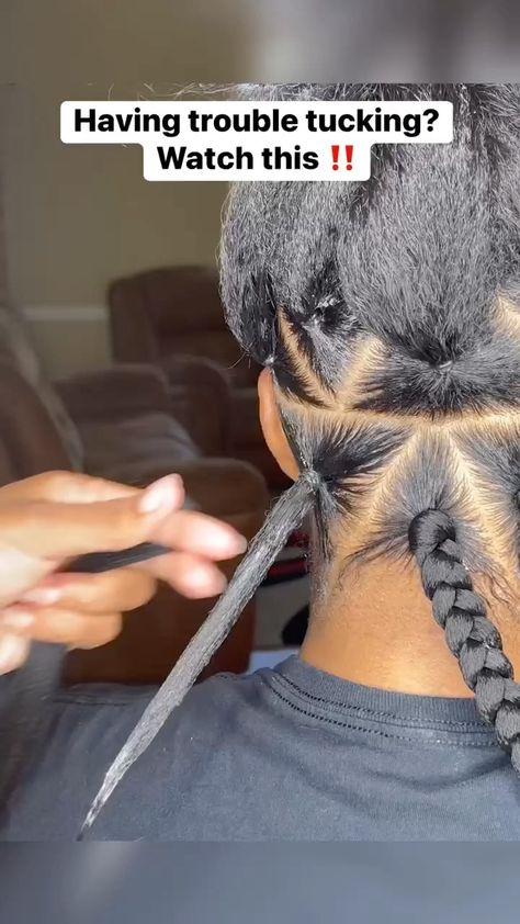 Large Box Braids Tutorial, Jumbo Box Braids Kids, Braids Easy To Do On Yourself, Jumbo Box Braids Rubber Band Method, Abuja Styles, Different Box Braids, Jumbo Box Braids Parting Pattern, 4 Jumbo Box Braids, Short Jumbo Box Braids