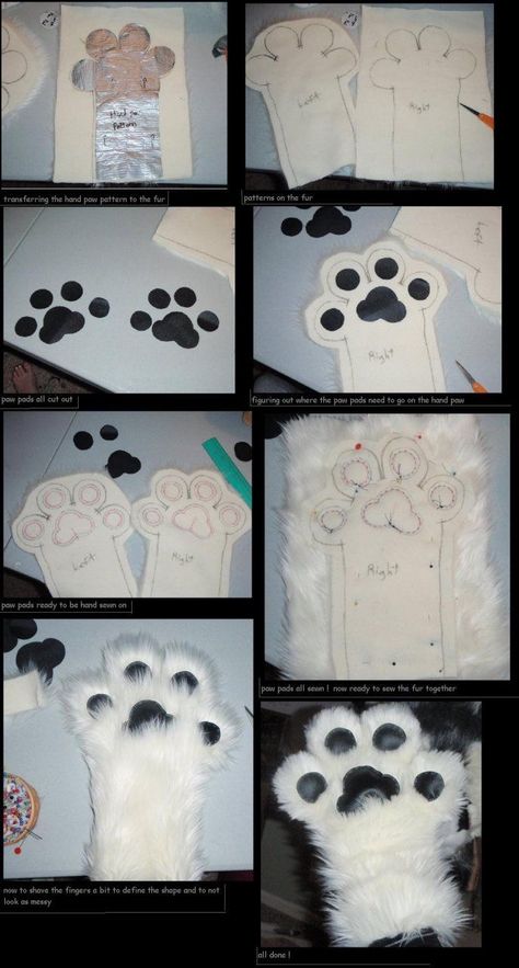 Fursuit Making, Fursuit Ideas, Fursuit Paws, Fursuit Tutorial, Fur Suit, Fur Suits, Dot Net, Paw Pattern, Animal Costumes