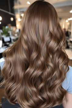 Balletcore Hair, Different Brown Hair, Different Brown Hair Colors, Natural Auburn Hair, Haircut Idea, Hair Styles For Long Hair, Styles For Long Hair, Wedding Hair Colors, Coffee Hair