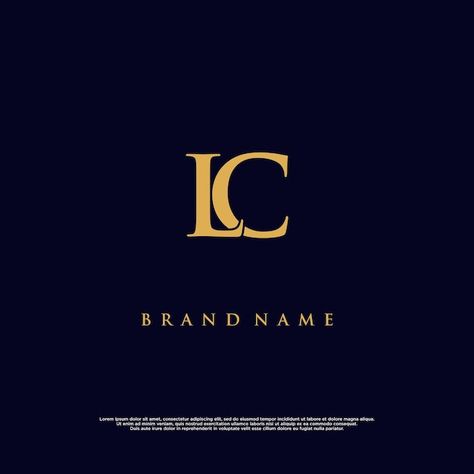 Lc Logo, Luxe Logo, Abstract Vector, Vector Logo, Brand Names, Premium Vector, Graphic Resources, Graphic Design, ? Logo