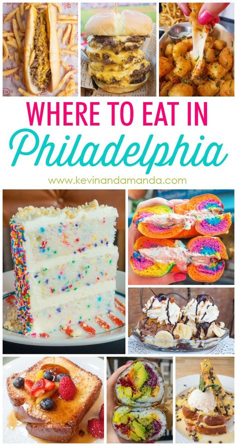 Where to find the BEST food in Philadelphia!! Must plan a Philly trip soon!! Best Food In Philadelphia, Best Restaurants In Philadelphia, Philadelphia Restaurants, Philly Food, Visit Philadelphia, Pennsylvania Travel, East Coast Travel, East Coast Road Trip, Breakfast Restaurants