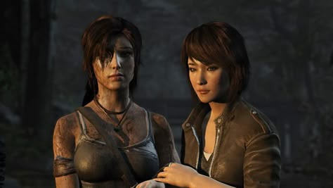 Tomb Raider 2013 (Lara Croft and Samantha Nishimura) Tomb Raider Matching Pfp, Lara Croft X Sam, Samantha Nishimura, Lara And Sam, Lara Croft 2, Tomb Raider 2013, Tomb Raider Game, Tomb Raider Lara Croft, Lara Croft Tomb