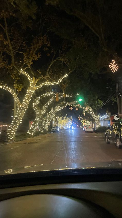 Xmas Nostalgia, Downtown Christmas, Downtown Vibes, Christmas Lights Outside, Christmas Vibe, Clubbing Aesthetic, Xmas Lights, Christmas Town, Hallmark Christmas