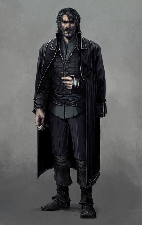 My D&D character art collection - male humanoid characters (part 1) - Imgur Dishonored, Dungeons And Dragons Characters, Dnd Art, Arte Fantasy, Character Design Male, Fantasy Rpg, Fantasy Inspiration, Dieselpunk, Dnd Characters