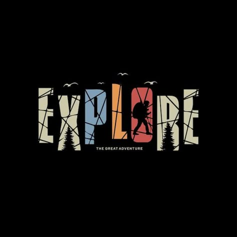 Explore typography design ready to print... | Premium Vector #Freepik #vector #adventure-logo #outdoor-logo #mountain-badge #hiking-logo Off Road Tshirt Design, T Shirts Design Illustration, Unique T Shirt Print Ideas, Outdoors Tshirt Design, Camping T Shirt Design, Tshirt Printing Design Illustration, Nature Tshirt Design, Adventure Design Illustration, Prints On Tshirt