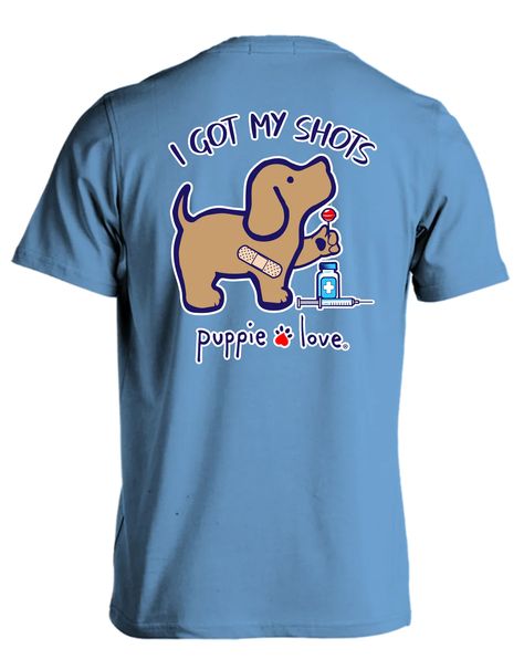 Puppie Love - Adult Wind In My Hair, Lauren James, Animal Shelters, Carolina Blue, Animal Shelter, I Got This, Short Sleeve Tee, Long Sleeve Tees, Puppies